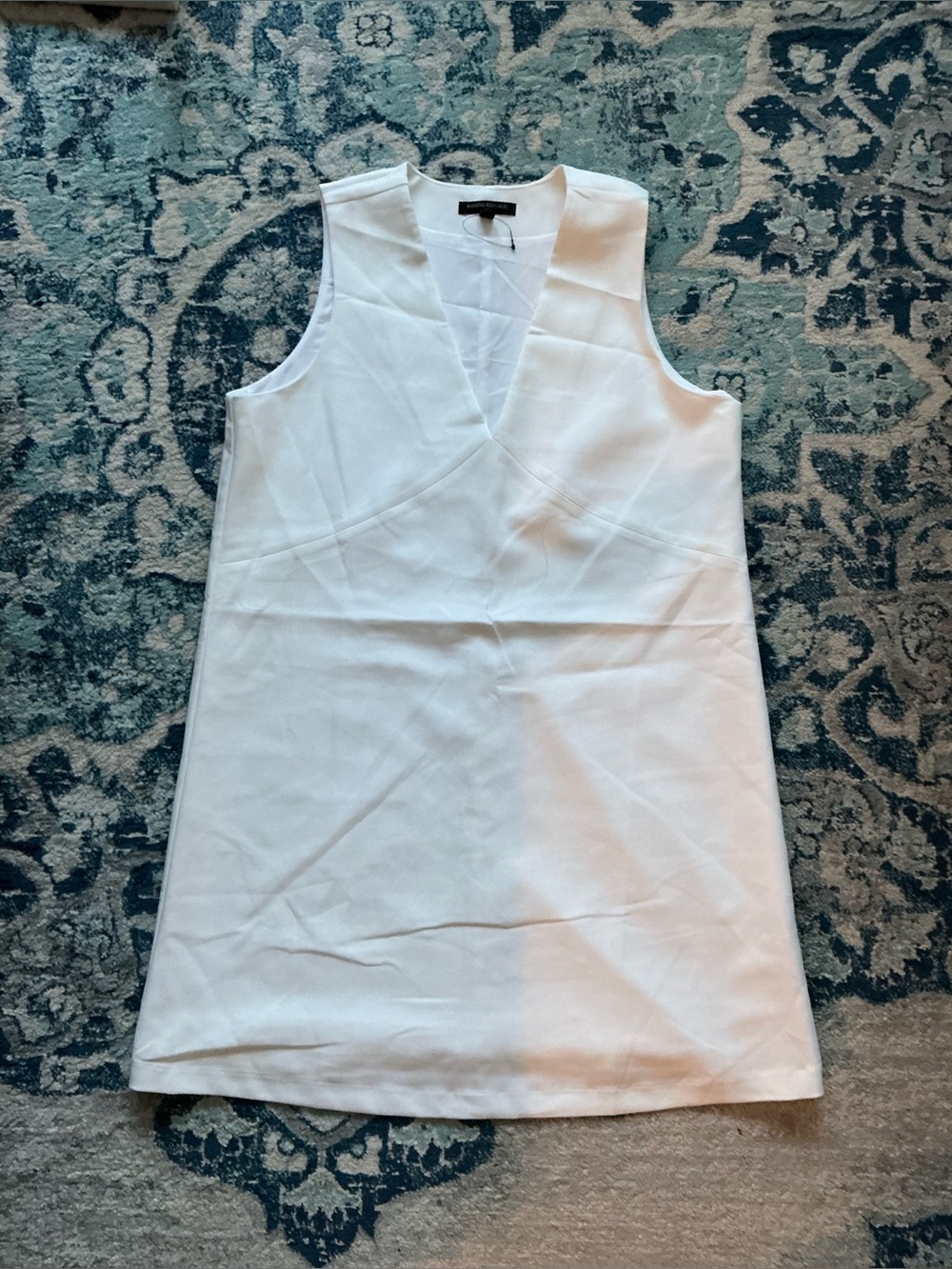 Banana Republic Factory white sleeveless dress. Size 12. NWOT.